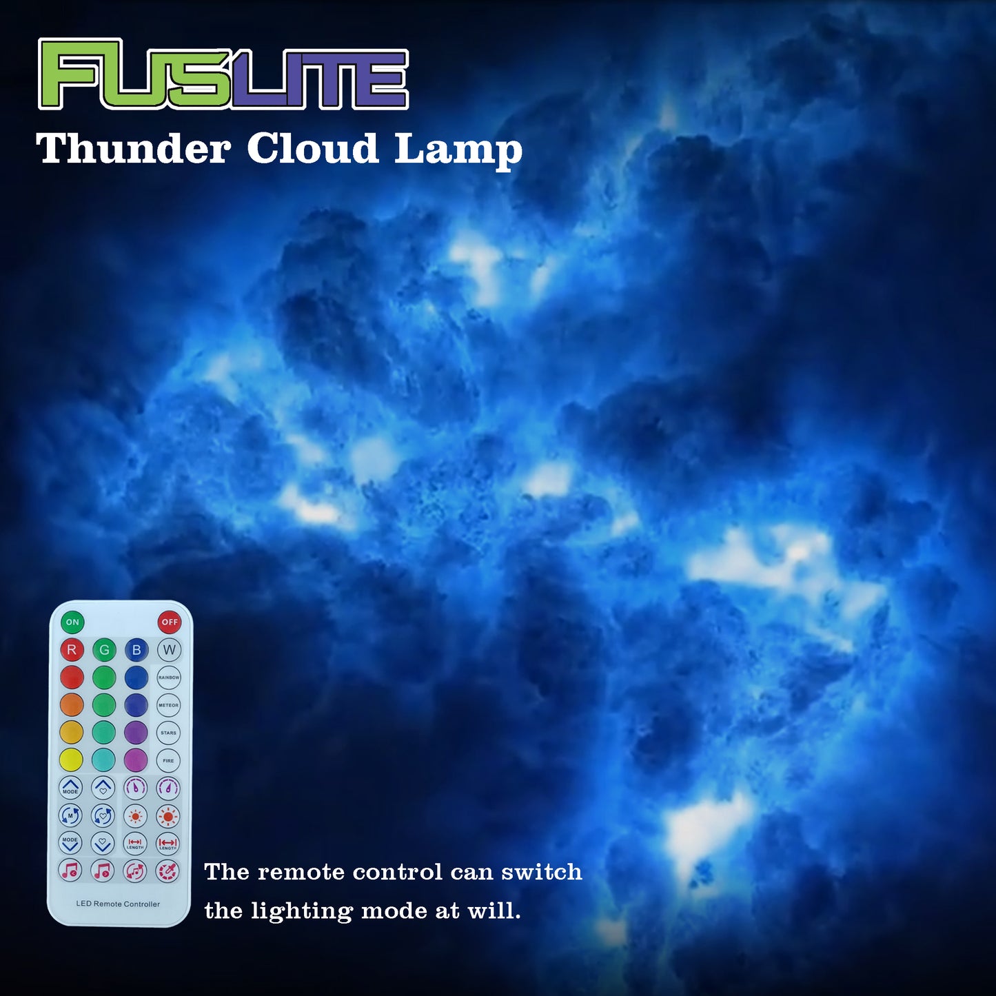 Music Sync LED Cloud light Room , 16 Feet